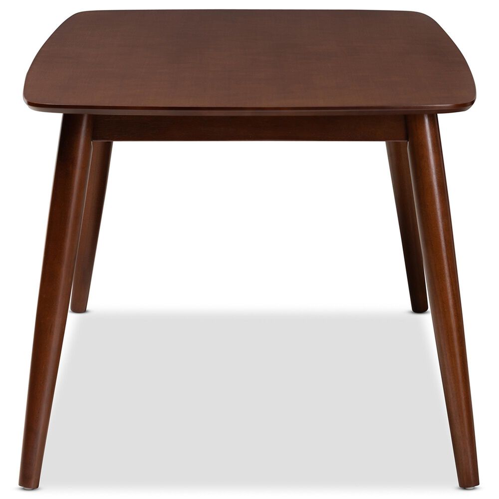 Baxton Studio Edna Dining Table in Walnut - Table Only, , large