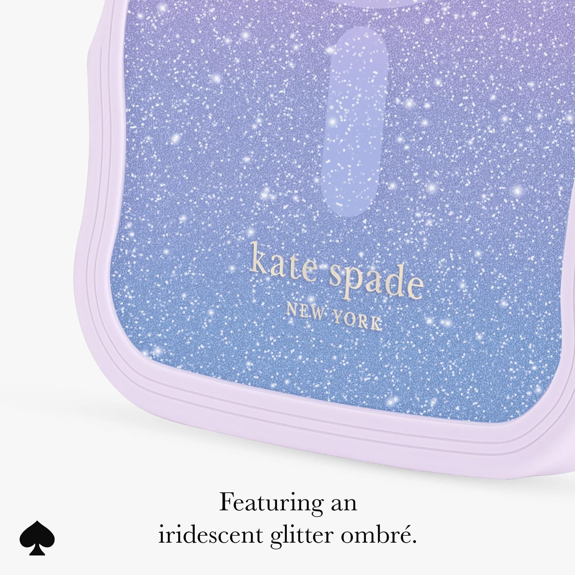 Kate Spade Wavy MagSafe Case for Apple iPhone 17 in Opal Glitter