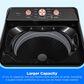 Midea 4.1 Cu. Ft. Top Load Washer and 7 Cu. Ft. Electric Dryer Laundry Pair in Metallic Grey, , large