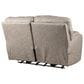 HomeStretch Jaguar Triple Power Loveseat in Pebble, , large