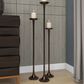 Maple and Jade 40" Modern Candle Holder in Antique Bronze (Set of 3), , large