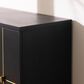 Jennifer Taylor Home Kingsly Credenza in Deep Espresso Black and Gold, , large
