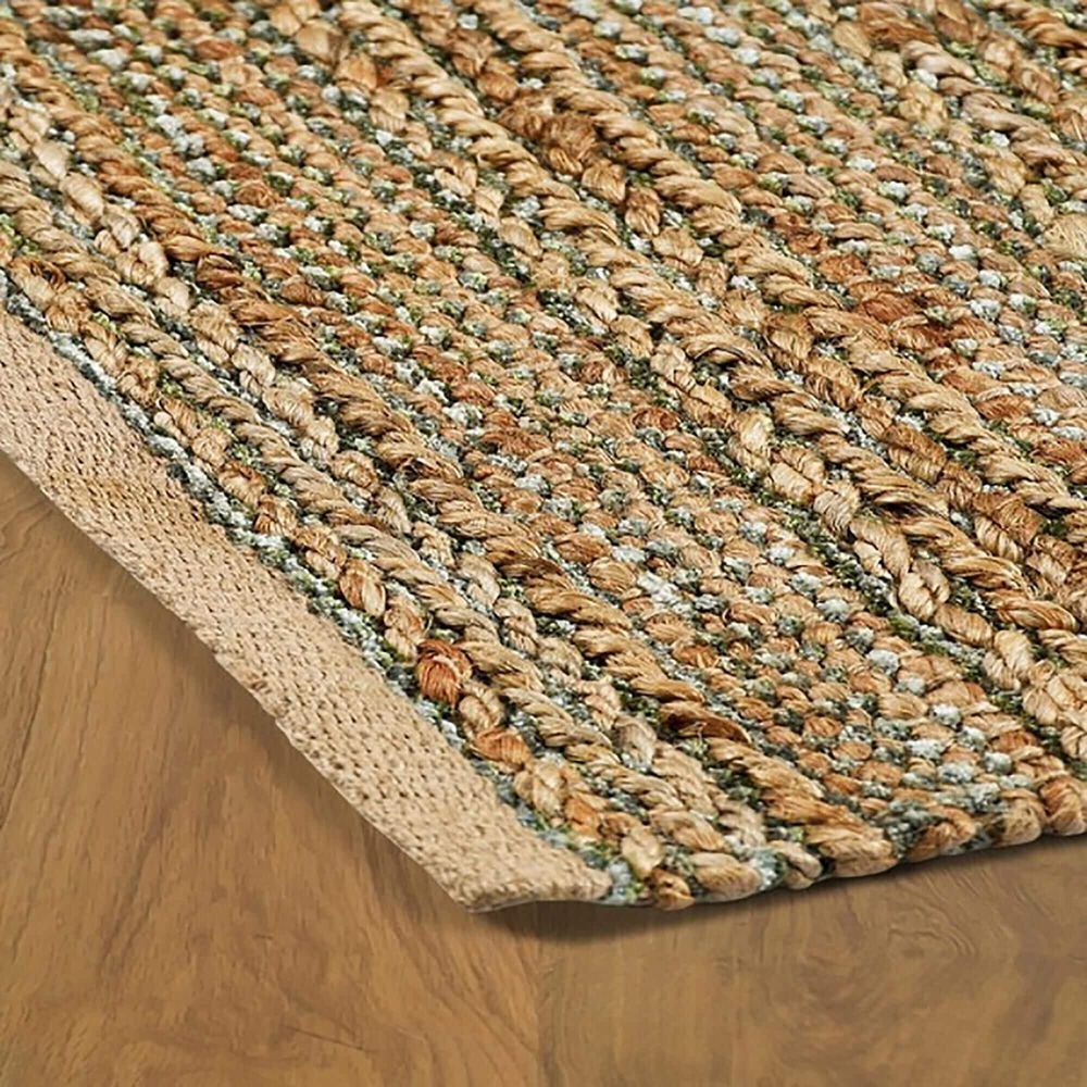 L&amp;R Resources Natural Fiber Smoke Green 5' x 7'9" Area Rug, , large