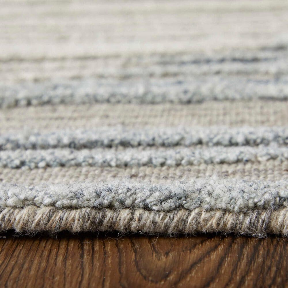 Feizy Elias 2&#39;9&quot; x 10&#39; Gray and Ivory Runner, , large