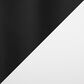 Lumisource Fuji Dining Chair with White Faux Leather Cushion in Black (Set of 2), , large