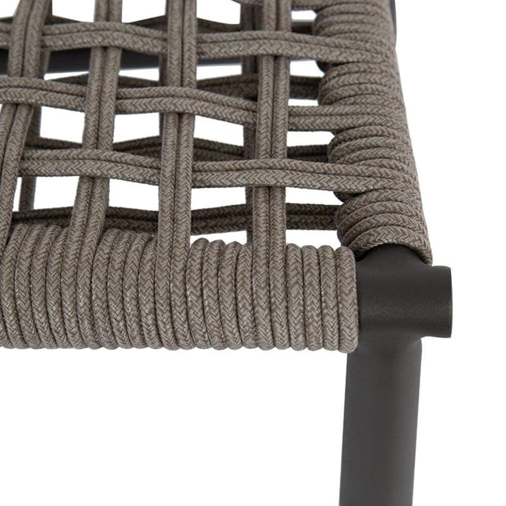 Sunset West Grigio Patio Accent Chair in Graphite and Stone Grey, , large