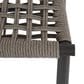 Sunset West Grigio Patio Accent Chair in Graphite and Stone Grey, , large