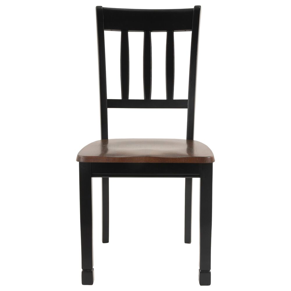 Ashley Owingsville 7-Piece Dining Set in Black and Brown, , large
