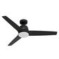 Hunter 52" Malden Matte Black Ceiling Fan with LED Light Kit and Handheld Remote, , large