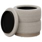 Golden Wave Furniture Dorset Storage Ottoman with Tray in Oat, , large