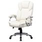 CorLiving Workspace Executive Office Chair in White Leatherette, , large