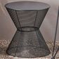 Hearth and Haven Nevada Round Patio Side Table in Matte Black, , large