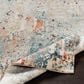 Surya Pune Deep Teal, Sky Blue, Light Beige, Tan, Dark Brown and Burnt Orange 2"7" x 10"2" Runner, , large