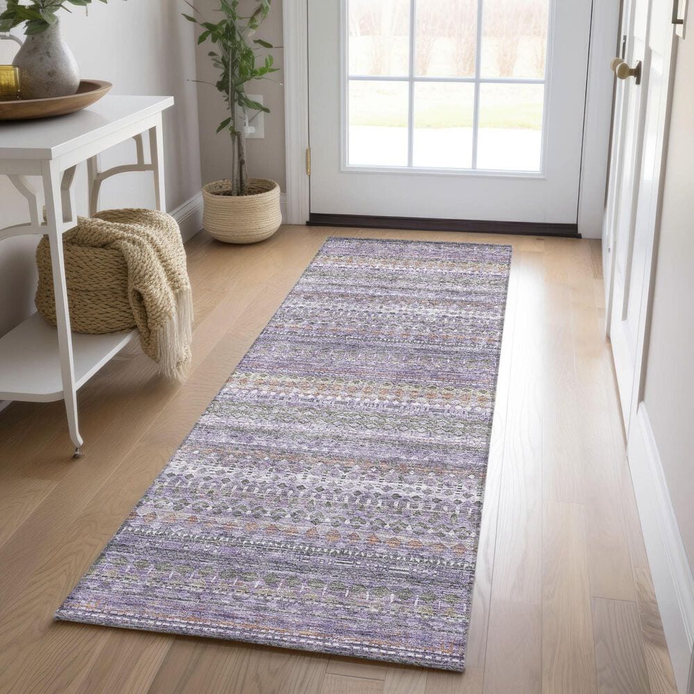 Dalyn Rug Company Solace SL2 2&#39;3&quot; x 7&#39;6&quot; Purple Runner, , large