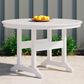 Ashley Crescent Luxe Round Dining Table in White, , large