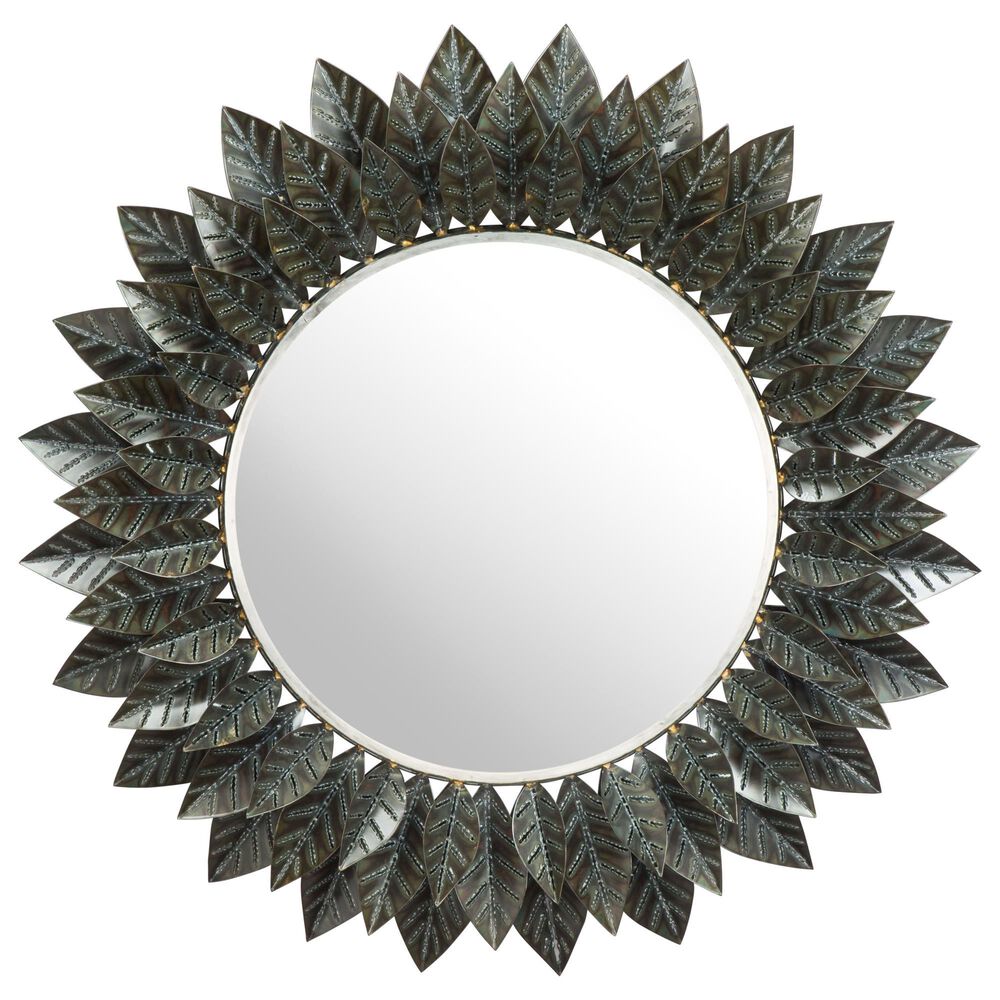 Zuo Modern Leaf Mirror in Black, , large