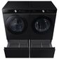 Samsung Bespoke 5.3 Cu. Ft. Front Load Washer and 7.6 Cu. Ft. Electric Dryer Laundry Pair with Stacking Kit in Brushed Black, , large