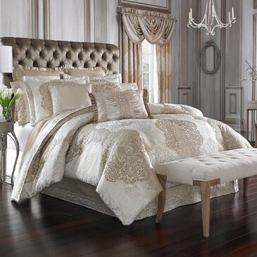 J. Queen New York La Scala 4-Piece King Comforter Set in Gold, , large