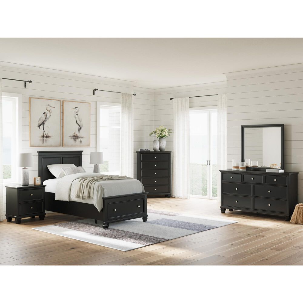 Ashley Lanolee 7-Drawer Dresser in Black, , large