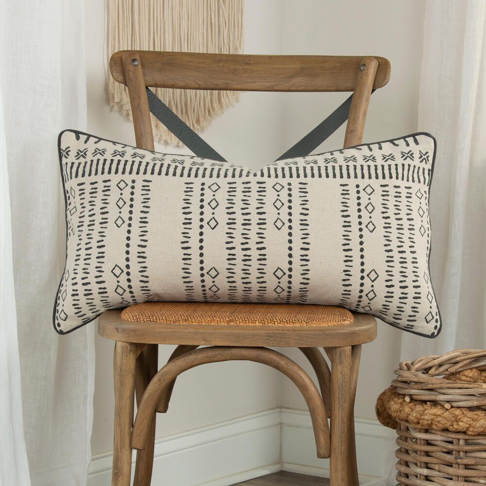Rizzy Home Donny Osmond 14" x 26" Pillow Cover in Charcoal, , large