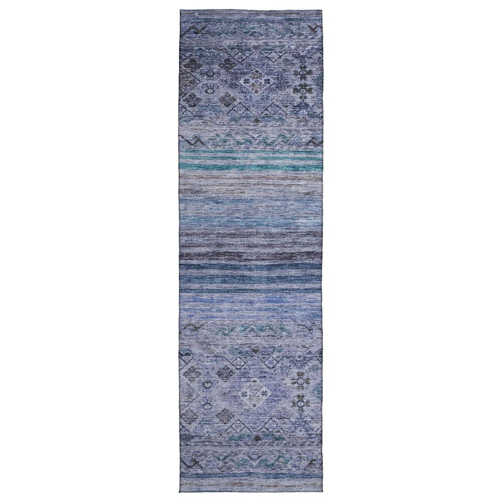 Dalyn Rug Company Karaj KJ4 2"3" x 7"6" Blue Indoor/Outdoor Runner, , large