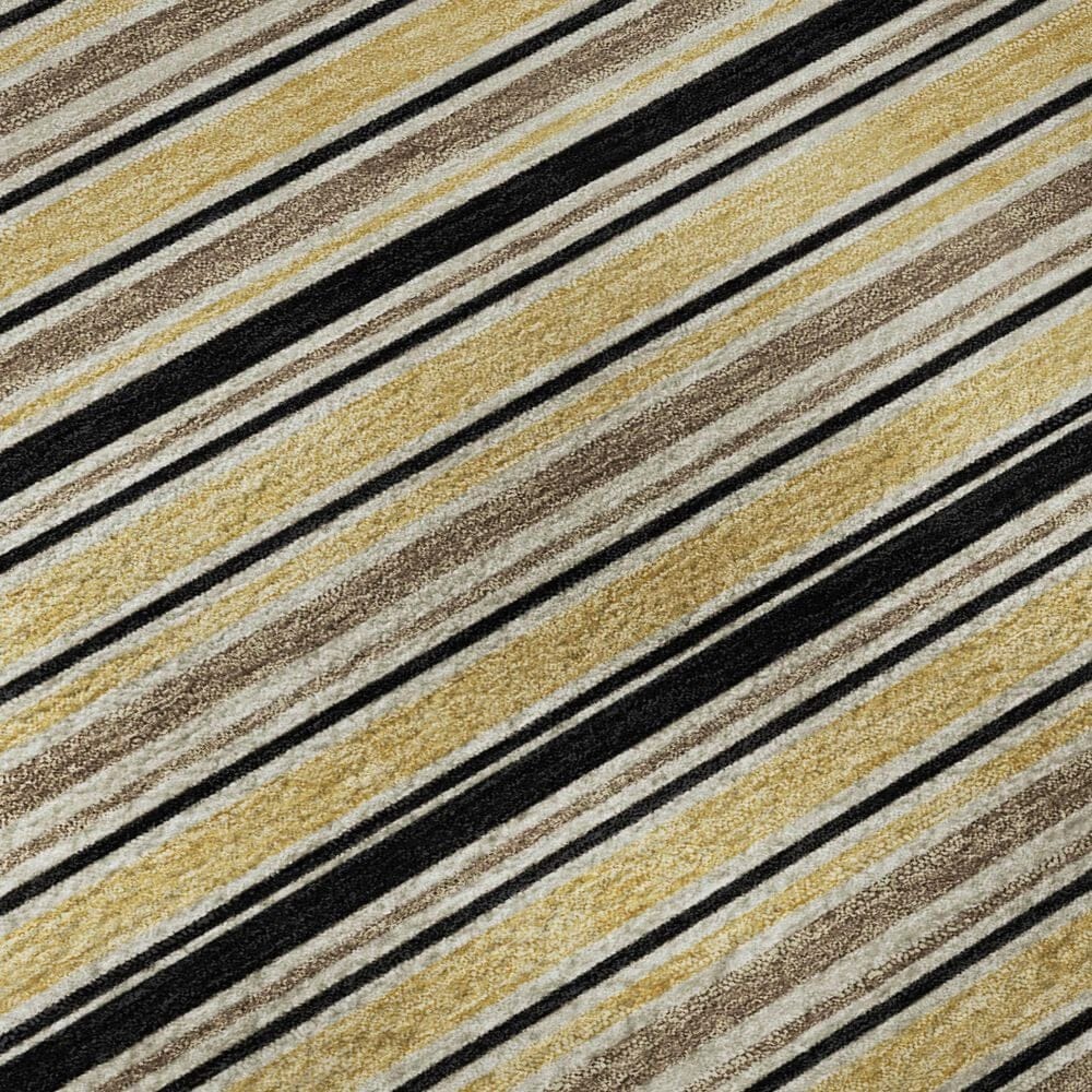 Dalyn Rug Company Soft Essentials Striped Honey 2'3" x 7'6" Indoor/Outdoor Runner, , large