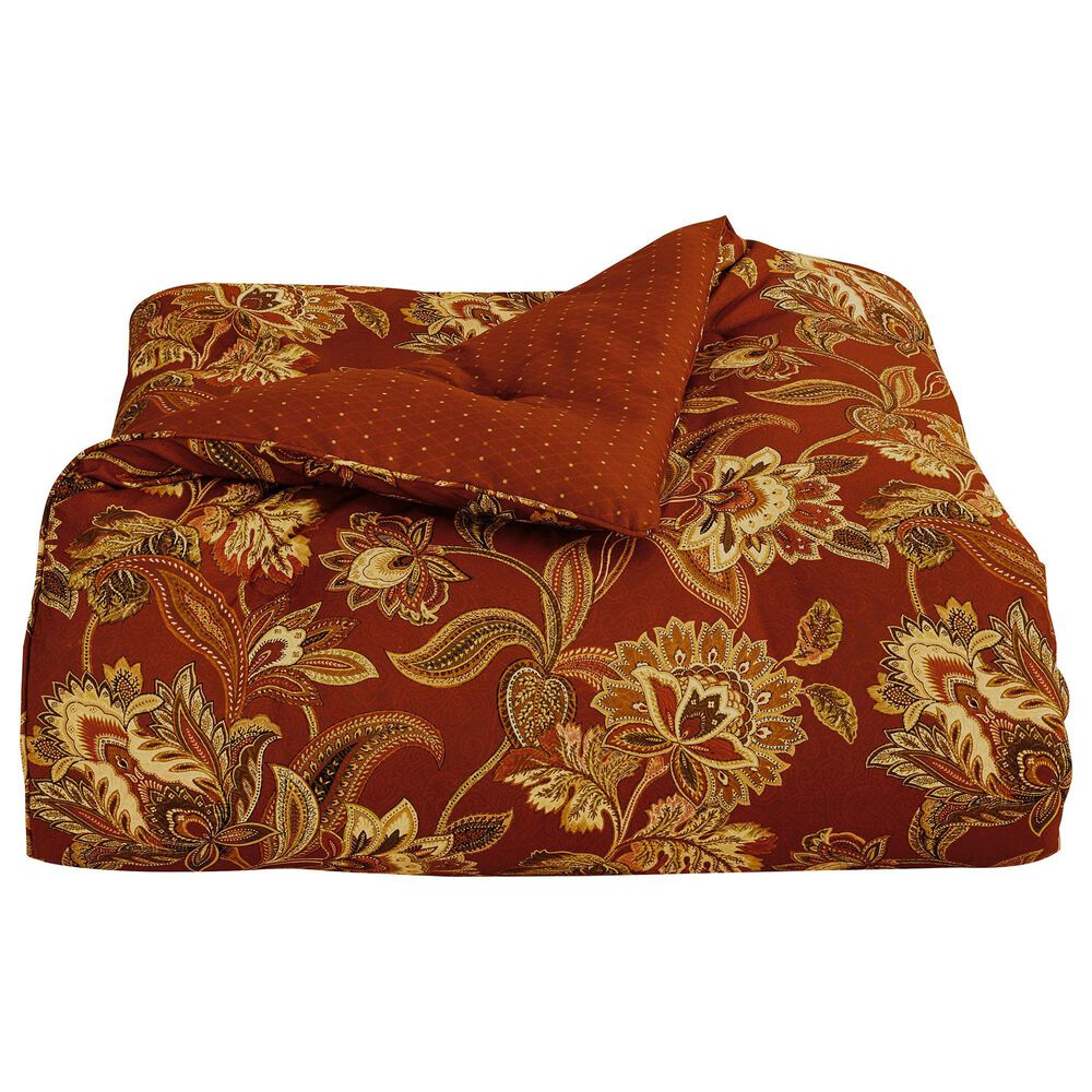 J. Queen New York Montecito 4-Piece King Comforter Set in Red, , large