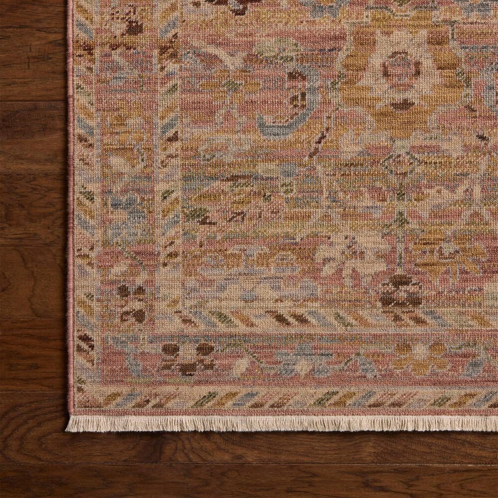 Loloi Reign Pink and Multicolor 10' Square Area Rug, , large