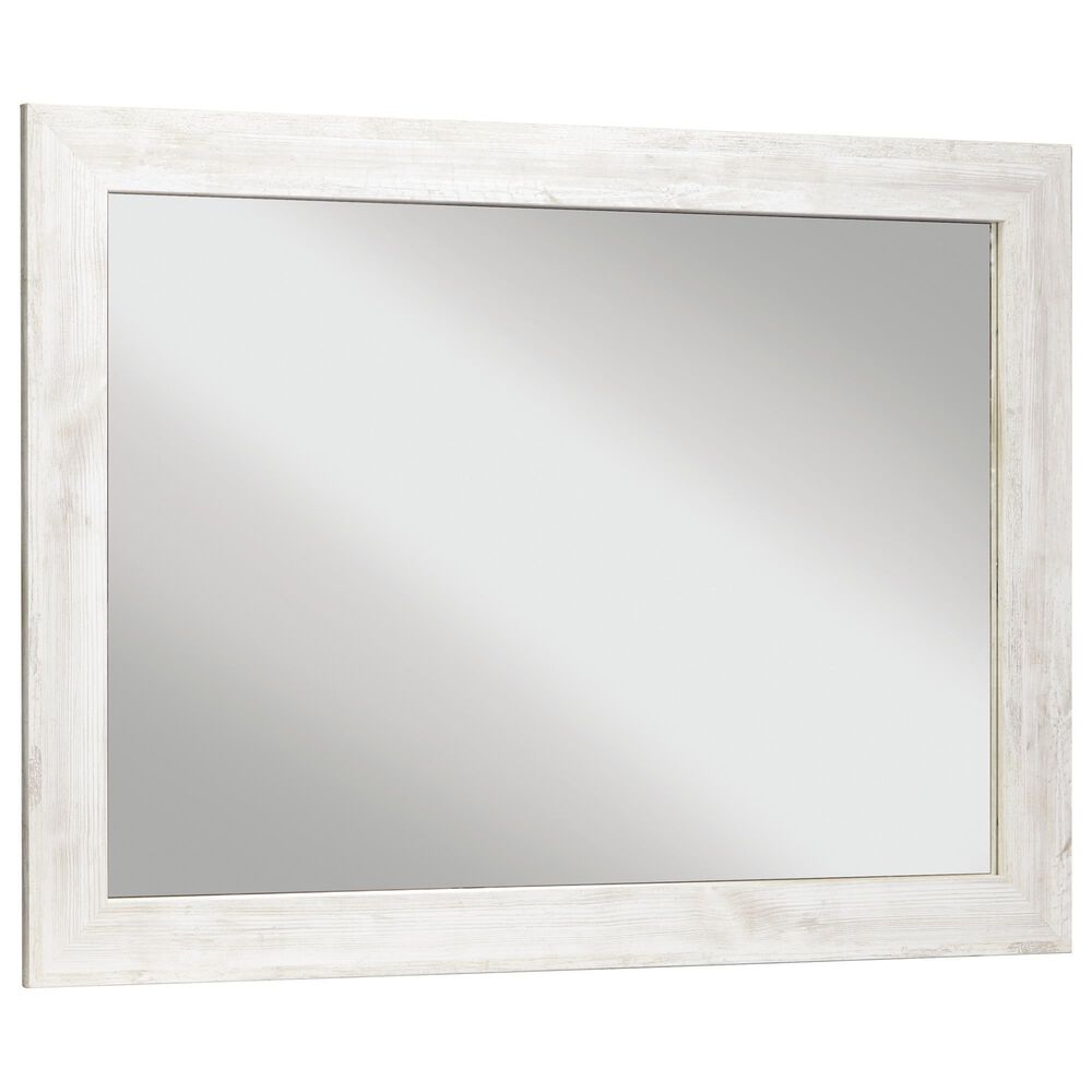 Ashley Paxberry Bedroom Mirror in Whitewash, , large