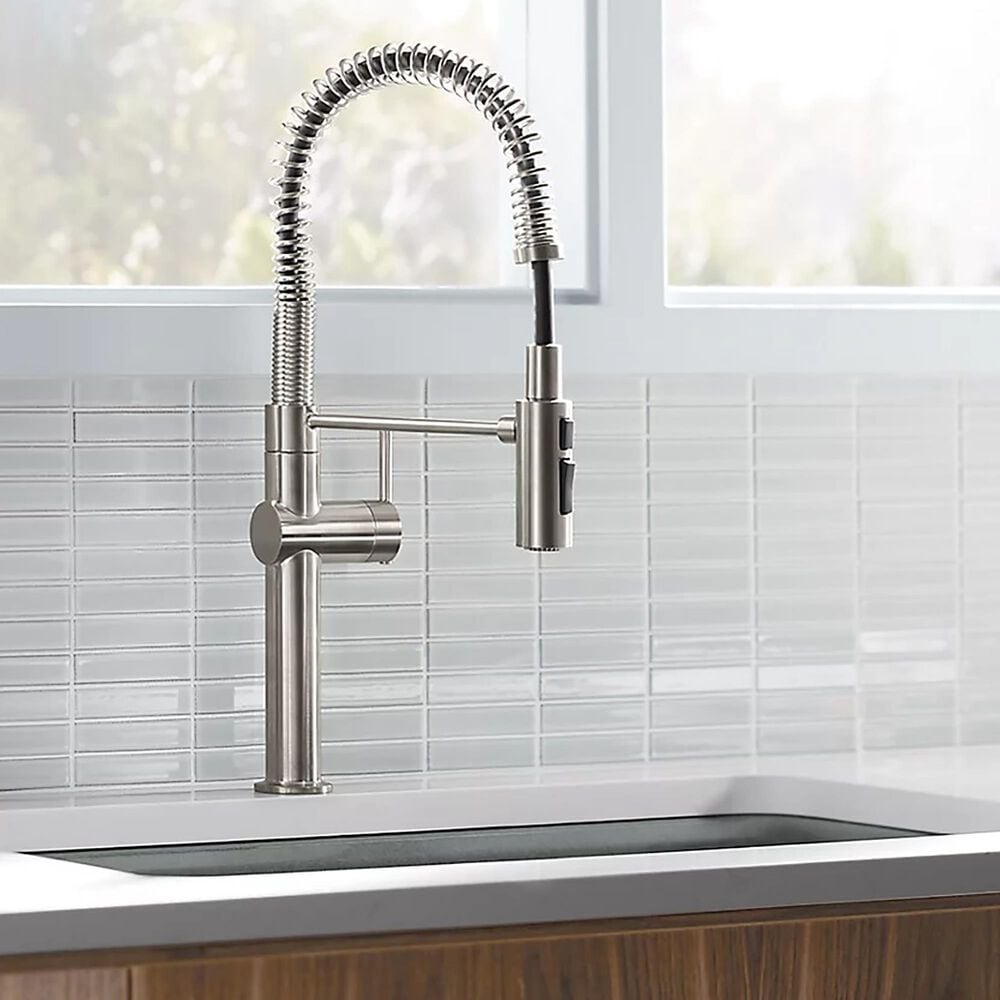 Kohler Crue Semi-Professional Kitchen Sink Faucet in Vibrant Stainless Steel, , large