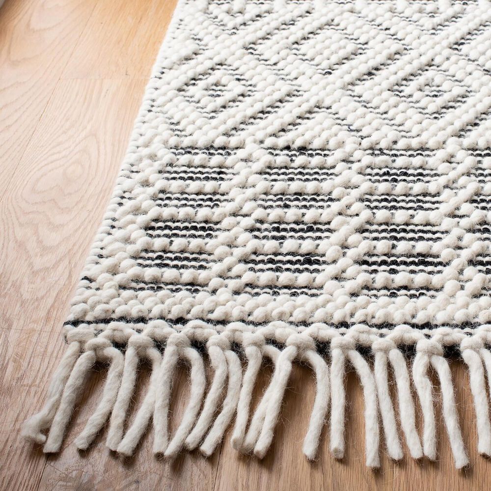 Safavieh Natura NAT852Z 4&#39; x 6&#39; Ivory and Black Area Rug, , large