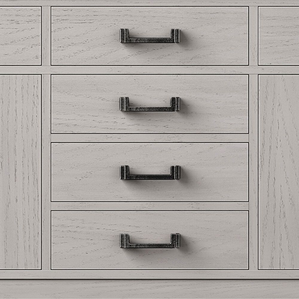 Lexora Home Laurel 80&quot; Double Bathroom Vanity in White Oak with White Quartz Top and Rectangular Sinks, , large