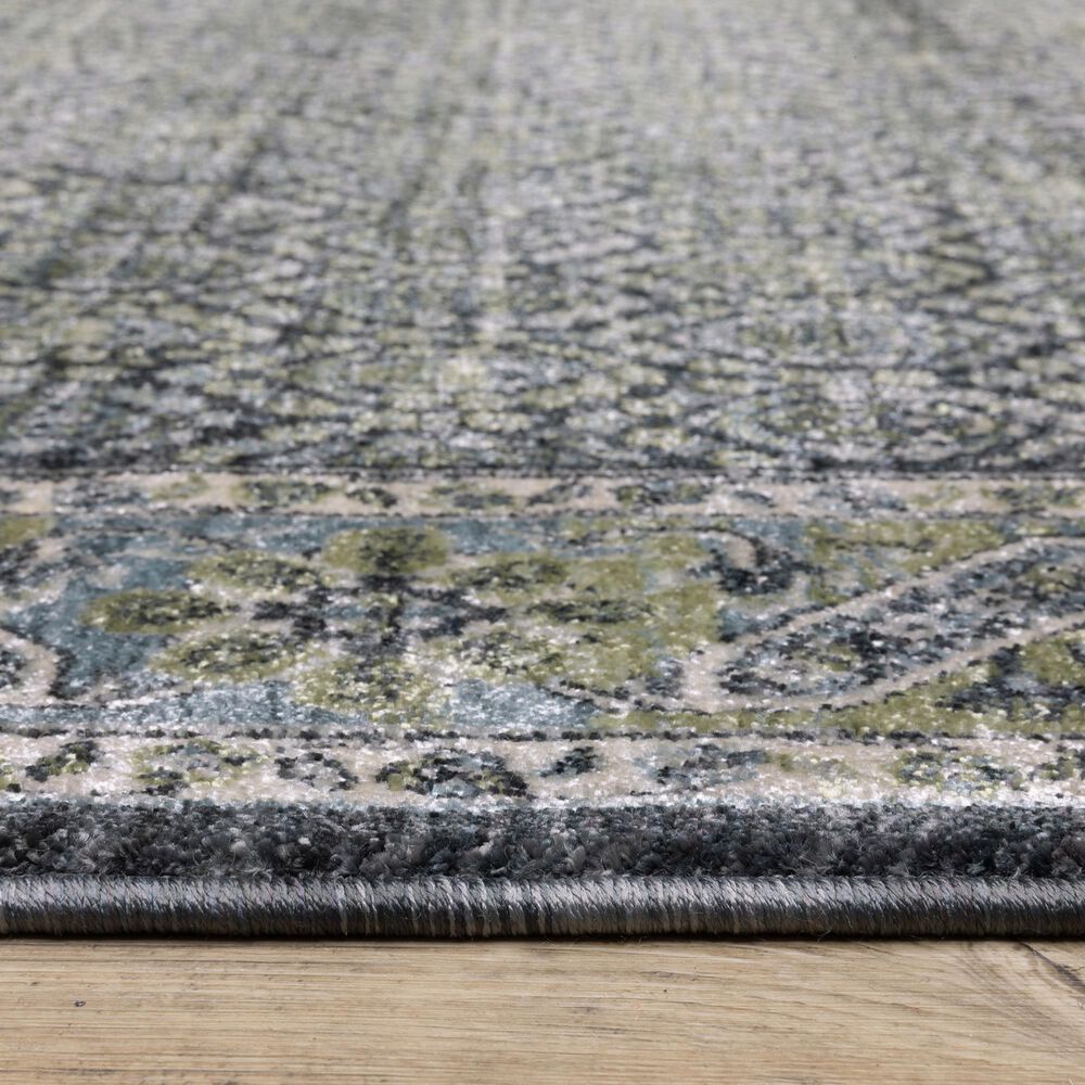 Oriental Weavers Eliana Blue and Green 6&#39;7&quot; x 9&#39;6&quot; Area Rug, , large