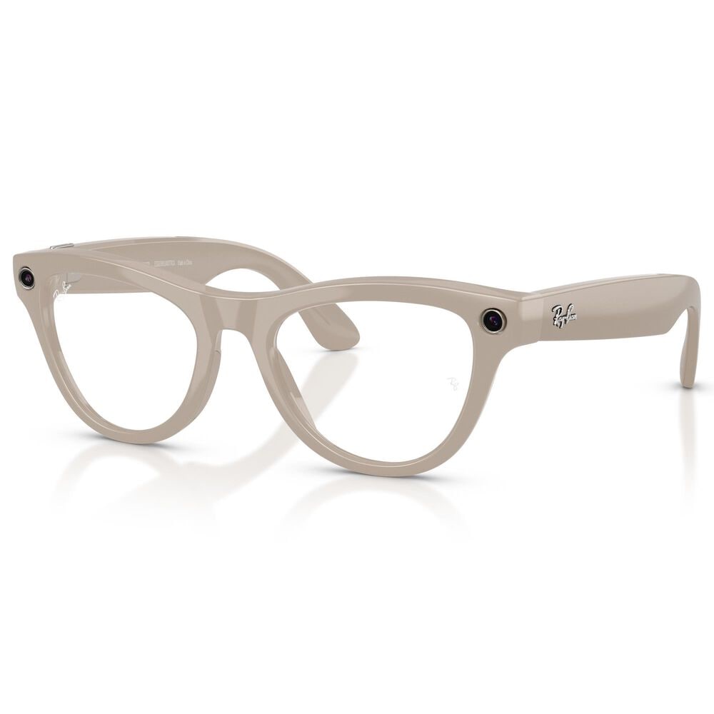 Rayban Glasses Skyler Gen 2 Sunglasses with Clear and Sapphire Transitions Lenses in Shiny Chalky Gray, , large