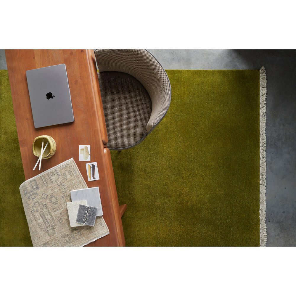 Surya Evergreen Olive 6' Square Area Rug, , large