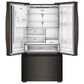 Whirlpool 23.4 Cu. Ft. Counter Depth 3-Door French Door Refrigerator in Black Stainless, , large