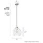 Hunter Xidane 1-Light Medium Pendant in Alturas Gold, , large