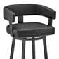 Armen Living Lorin 26" Swivel Counter Stool in Black, , large