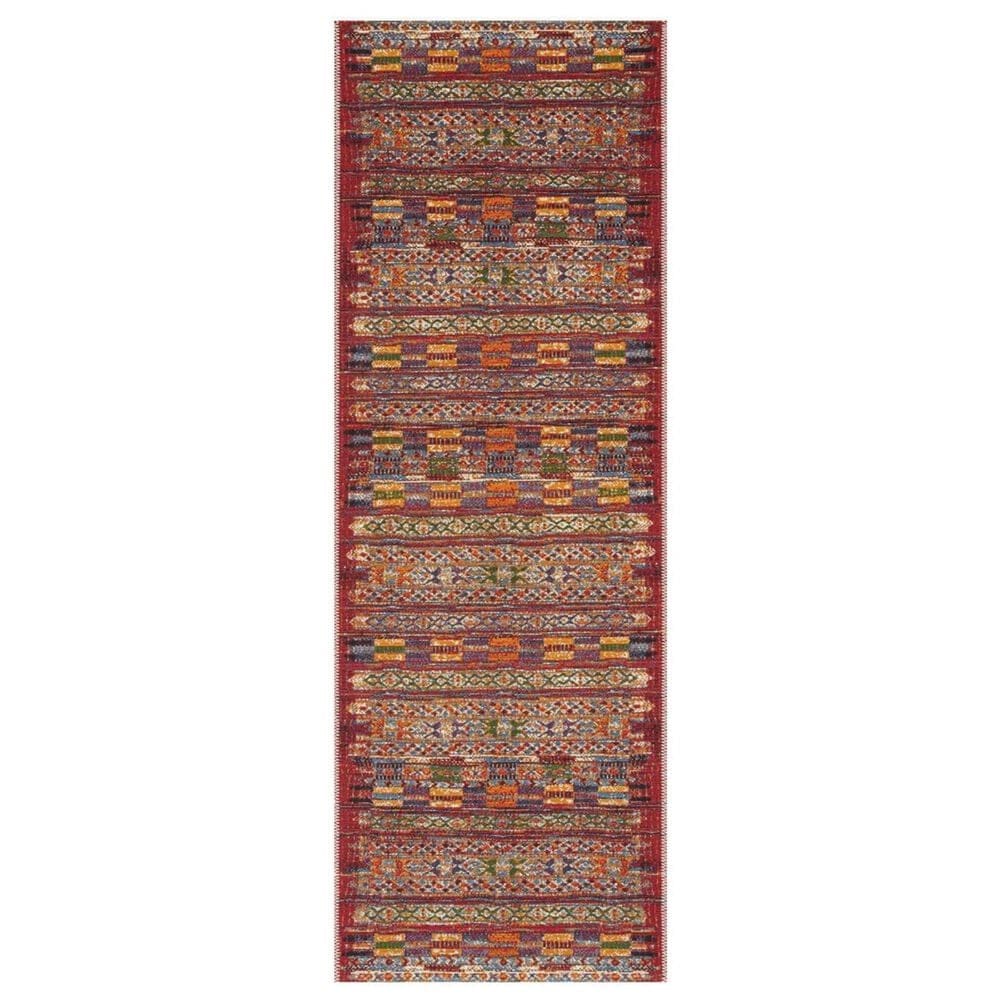Loloi Mika 2"5" x 7"8" Red and Multicolor Runner, , large