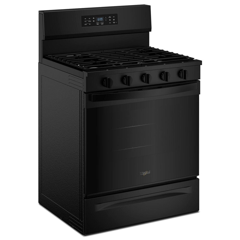 Whirlpool 5 Cu. Ft. Gas Range with Air Cooking Technology in Black, , large