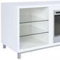 DHP Lumina 65" TV Stand with Electric Fireplace in Plaster, , large