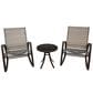 Global Note Collections Park Ridge 3-Piece Rocking Chat Set in Brown, , large