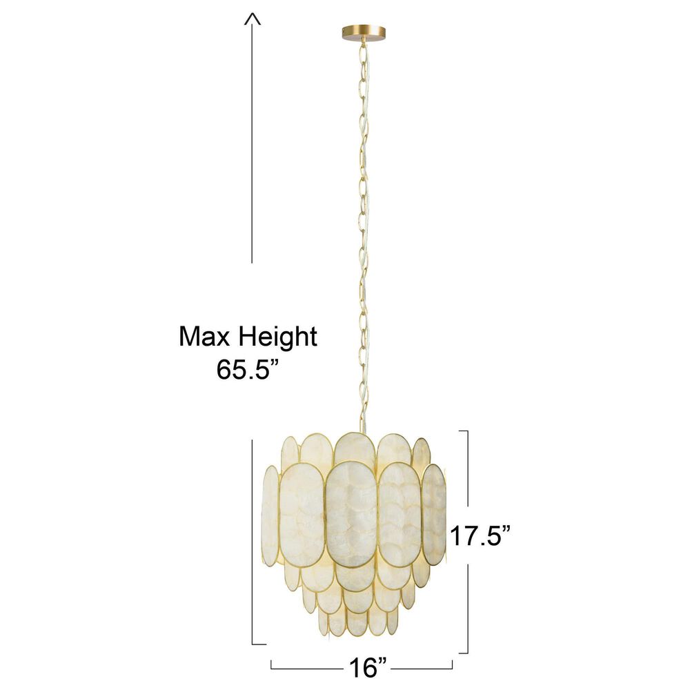 Creative Coop Gatsby 4-Tier Chandelier in Gold, , large
