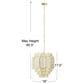 Creative Coop Gatsby 4-Tier Chandelier in Gold, , large