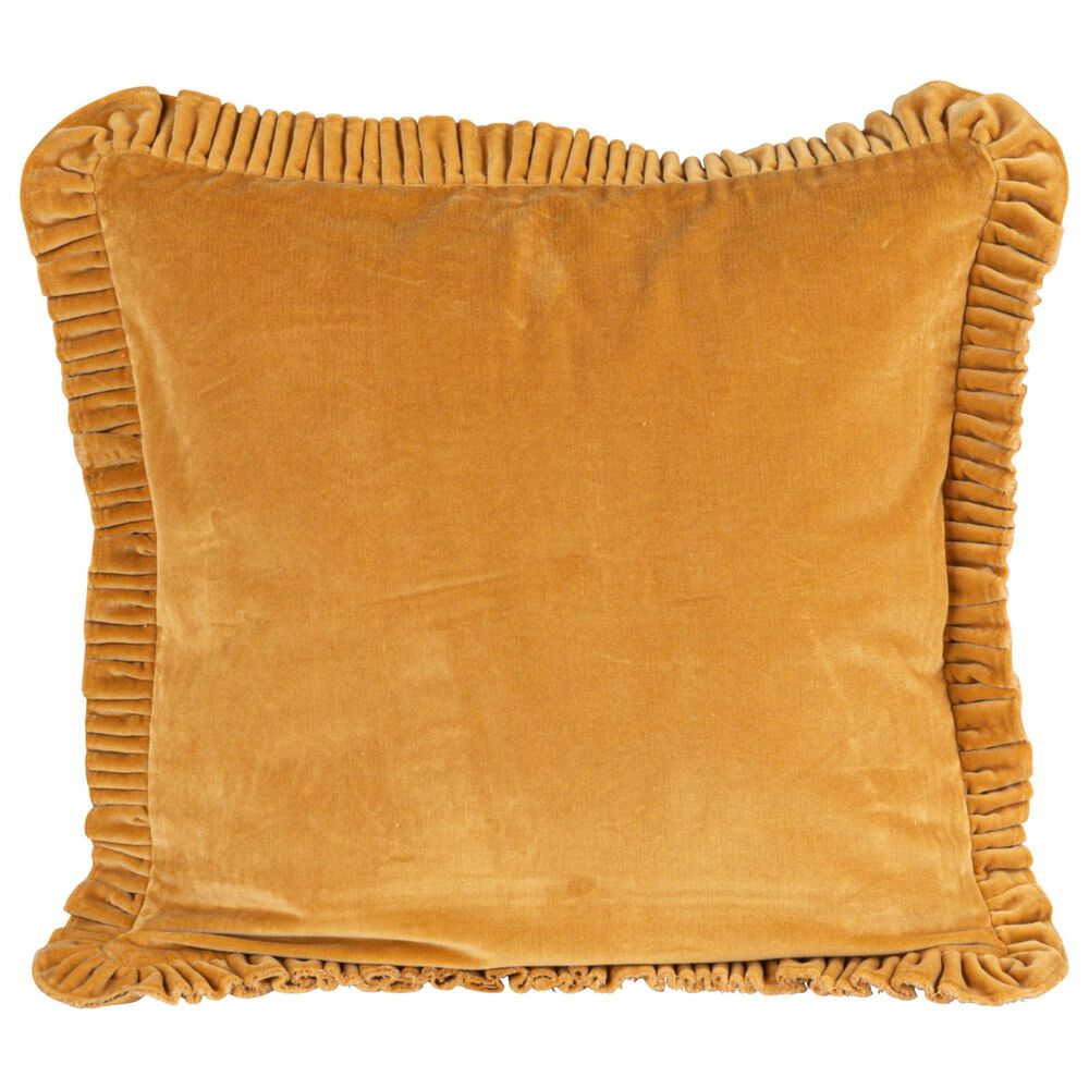Teak Interiors Heirloom 20" x 20" Throw Pillow in Mustard, , large