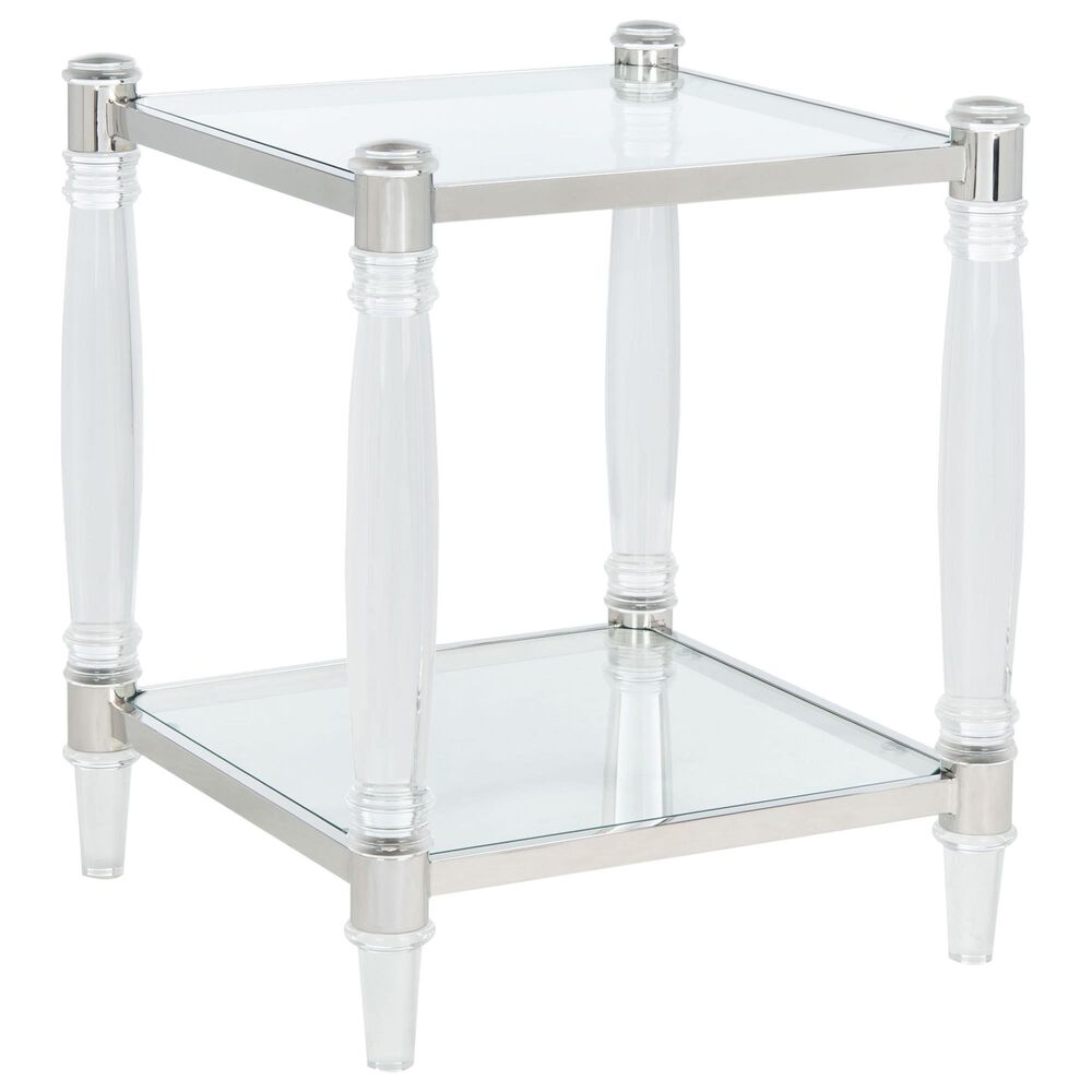Safavieh Linda Accent Table in Silver, , large