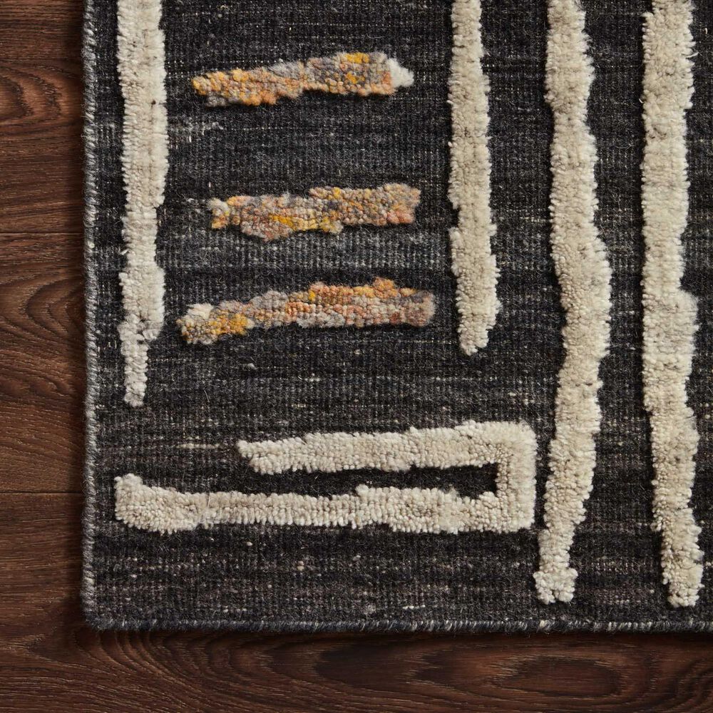Loloi Naomi 2&#39; x 3&#39; Charcoal and Natural Area Rug, , large