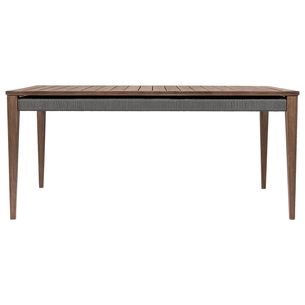 Blue River Orbit Outdoor Rectangular Dining Table in Weathered Brown - Table Only, , large
