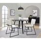 LumiSource Dutchess Side Chair with Cream Velvet Cushion in Black (Set of 2), , large