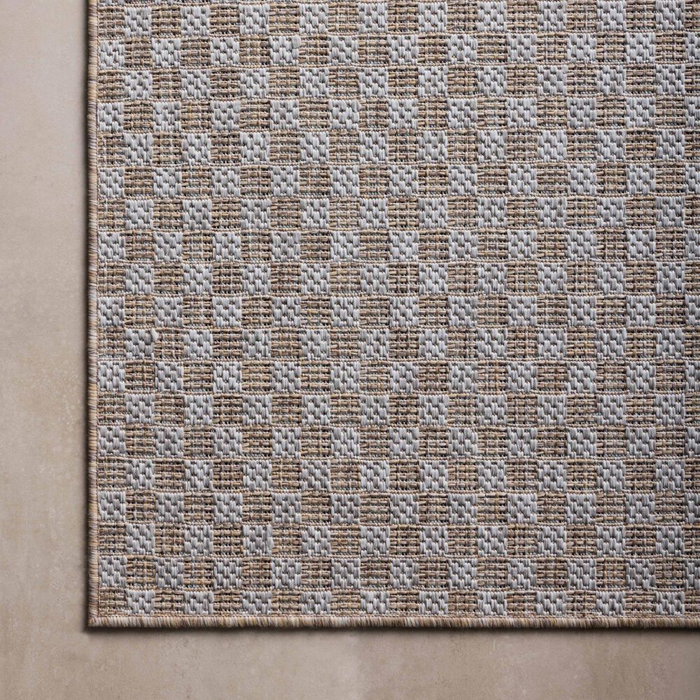 Amber Lewis x Loloi Topanga 7&#39;10&quot; x 10&#39; Natural and Silver Indoor/Outdoor Area Rug, , large